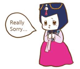 hanbok rabbit (E) sticker #8273012