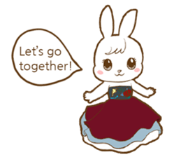 hanbok rabbit (E) sticker #8273017