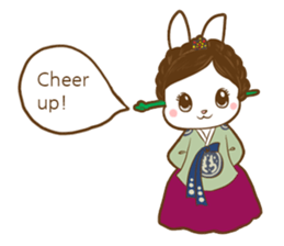 hanbok rabbit (E) sticker #8273020