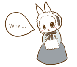 hanbok rabbit (E) sticker #8273025