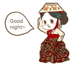 hanbok rabbit (E) sticker #8273028