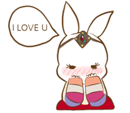 hanbok rabbit (E) sticker #8273033
