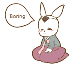 hanbok rabbit (E) sticker #8273036