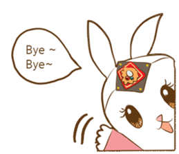 hanbok rabbit (E) sticker #8273043