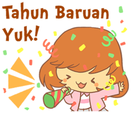 Happy New Year Girls sticker #8273180