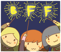 Happy New Year Girls sticker #8273194