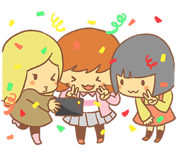 Happy New Year Girls sticker #8273196