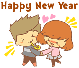 Happy New Year Girls sticker #8273202