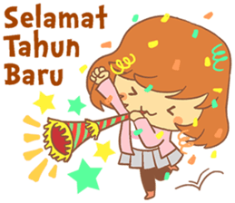 Happy New Year Girls sticker #8273219