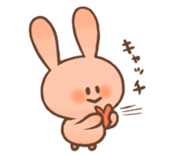 Love Pink Rabbit sticker #8273636