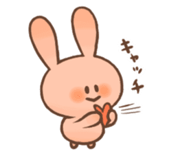 Love Pink Rabbit sticker #8273636