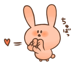 Love Pink Rabbit sticker #8273637