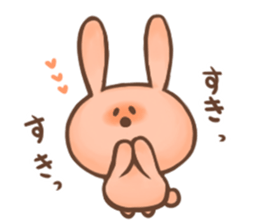 Love Pink Rabbit sticker #8273639