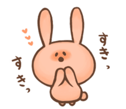 Love Pink Rabbit sticker #8273639