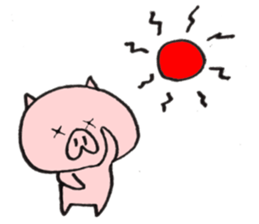Dialect of a pig and Ishikawa-ken sticker #8274744