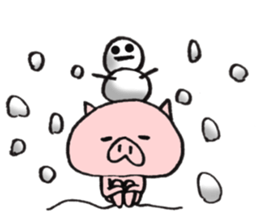 Dialect of a pig and Ishikawa-ken sticker #8274747