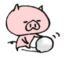 Dialect of a pig and Ishikawa-ken sticker #8274768
