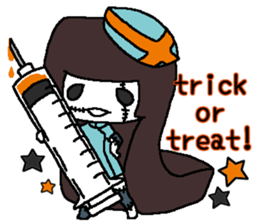 Pretty Japanese sweet on Halloween sticker #8275861