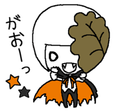 Pretty Japanese sweet on Halloween sticker #8275862