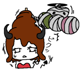 Pretty Japanese sweet on Halloween sticker #8275865