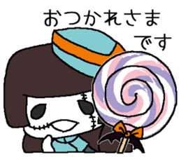 Pretty Japanese sweet on Halloween sticker #8275880