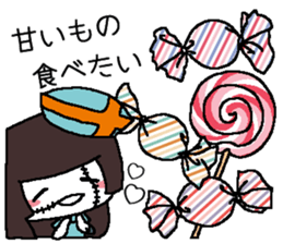 Pretty Japanese sweet on Halloween sticker #8275882