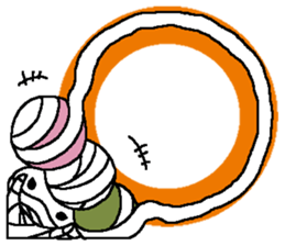 Pretty Japanese sweet on Halloween sticker #8275886