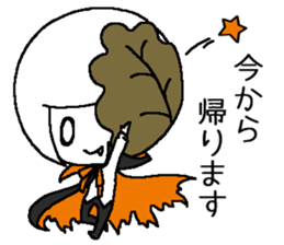 Pretty Japanese sweet on Halloween sticker #8275893