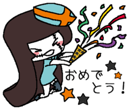 Pretty Japanese sweet on Halloween sticker #8275894