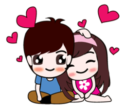 Girl Cute in love sticker #8276470