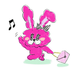 I'm MOKOMOKOFUWAFUWA rabbit. ver.English sticker #8277860