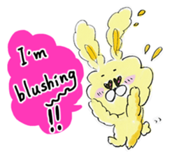 I'm MOKOMOKOFUWAFUWA rabbit. ver.English sticker #8277862