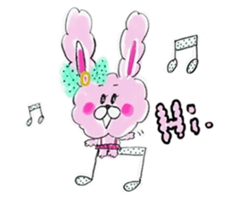 I'm MOKOMOKOFUWAFUWA rabbit. ver.English sticker #8277864