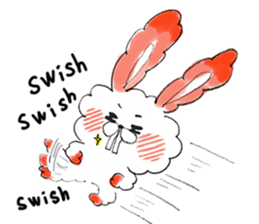 I'm MOKOMOKOFUWAFUWA rabbit. ver.English sticker #8277865