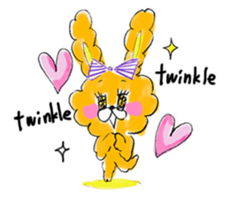 I'm MOKOMOKOFUWAFUWA rabbit. ver.English sticker #8277866
