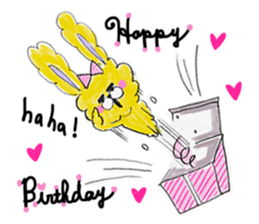 I'm MOKOMOKOFUWAFUWA rabbit. ver.English sticker #8277868