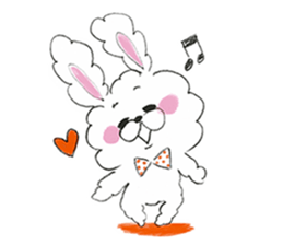 I'm MOKOMOKOFUWAFUWA rabbit. ver.English sticker #8277872