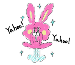 I'm MOKOMOKOFUWAFUWA rabbit. ver.English sticker #8277873