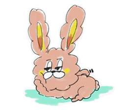 I'm MOKOMOKOFUWAFUWA rabbit. ver.English sticker #8277875