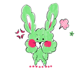 I'm MOKOMOKOFUWAFUWA rabbit. ver.English sticker #8277881
