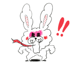 I'm MOKOMOKOFUWAFUWA rabbit. ver.English sticker #8277882