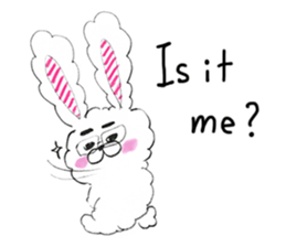 I'm MOKOMOKOFUWAFUWA rabbit. ver.English sticker #8277883