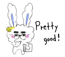 I'm MOKOMOKOFUWAFUWA rabbit. ver.English sticker #8277884
