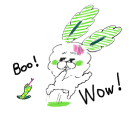 I'm MOKOMOKOFUWAFUWA rabbit. ver.English sticker #8277885