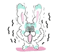 I'm MOKOMOKOFUWAFUWA rabbit. ver.English sticker #8277887