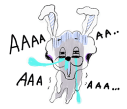 I'm MOKOMOKOFUWAFUWA rabbit. ver.English sticker #8277888