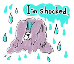 I'm MOKOMOKOFUWAFUWA rabbit. ver.English sticker #8277889