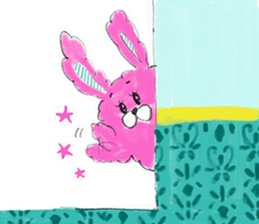 I'm MOKOMOKOFUWAFUWA rabbit. ver.English sticker #8277891