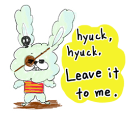 I'm MOKOMOKOFUWAFUWA rabbit. ver.English sticker #8277892