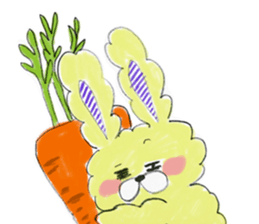 I'm MOKOMOKOFUWAFUWA rabbit. ver.English sticker #8277896